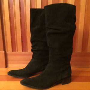 Aquatalia Women's Black Suede Slouchy Boot
